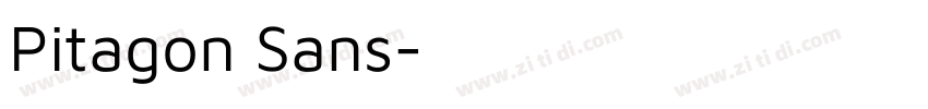 Pitagon Sans字体转换